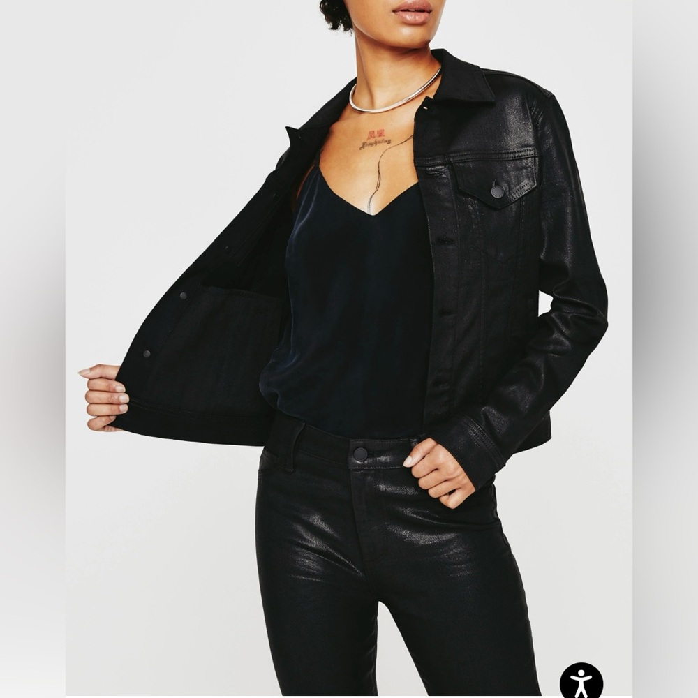 NWT $235 AG Denim Glitter Jacket Size M